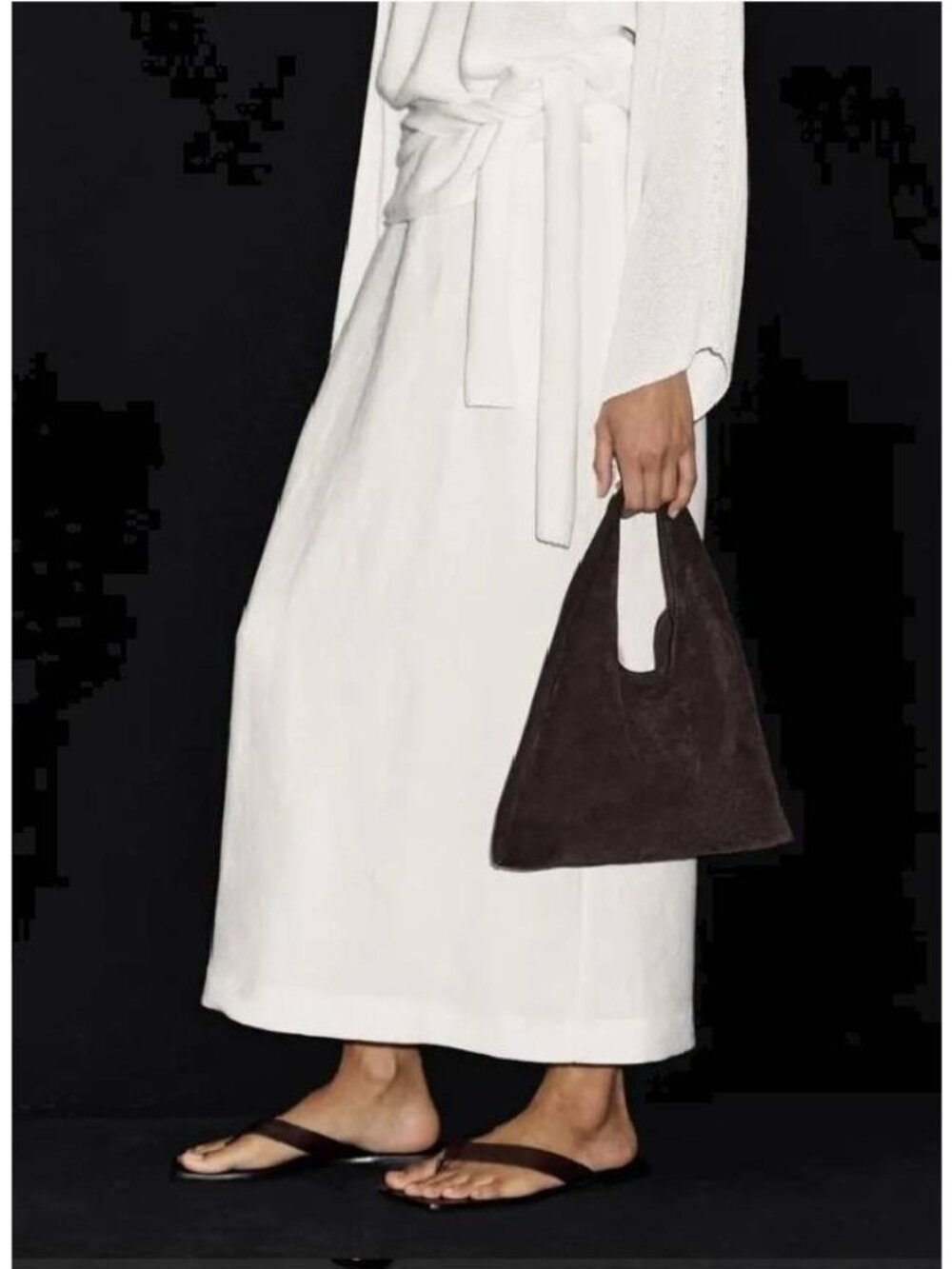 Massimo Dutti Womens Midi Skirt Small S White Straight Fit 5237/530 NWT